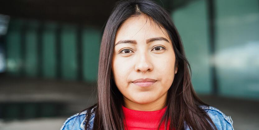 An indigenous student participating in career education at a Canadian college