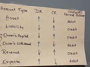 learning debits and credits