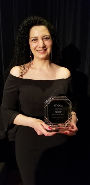 Christine Fanous CCO Outstanding Graduate in Health Services Award Winner 2019