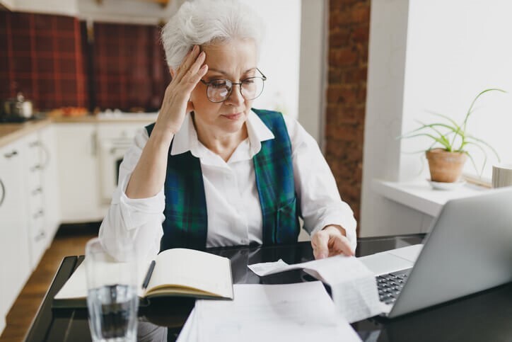 Female accounting assistant working from home after completing her accounting and payroll training