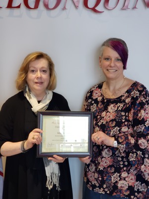 CONGRATULATION TO MICHELE DEWITT OTTAWA EMPLOYEE OF THE MONTH